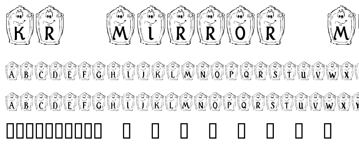 KR Mirror Mirror font